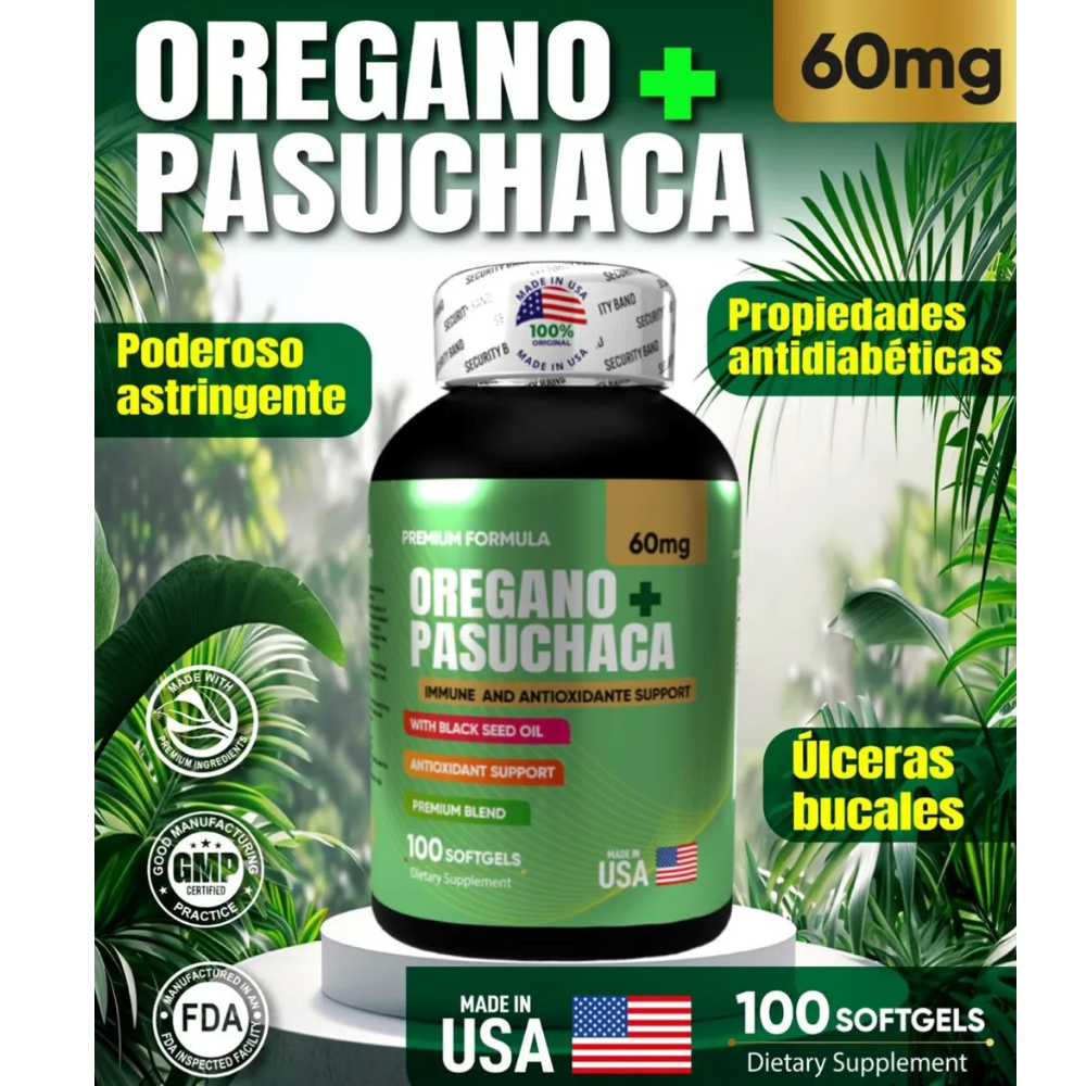 Orégano + Pasuchaca – Regula el Azúcar y mejora tu digestión