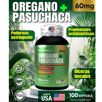 Orégano + Pasuchaca – Regula el Azúcar y mejora tu digestión