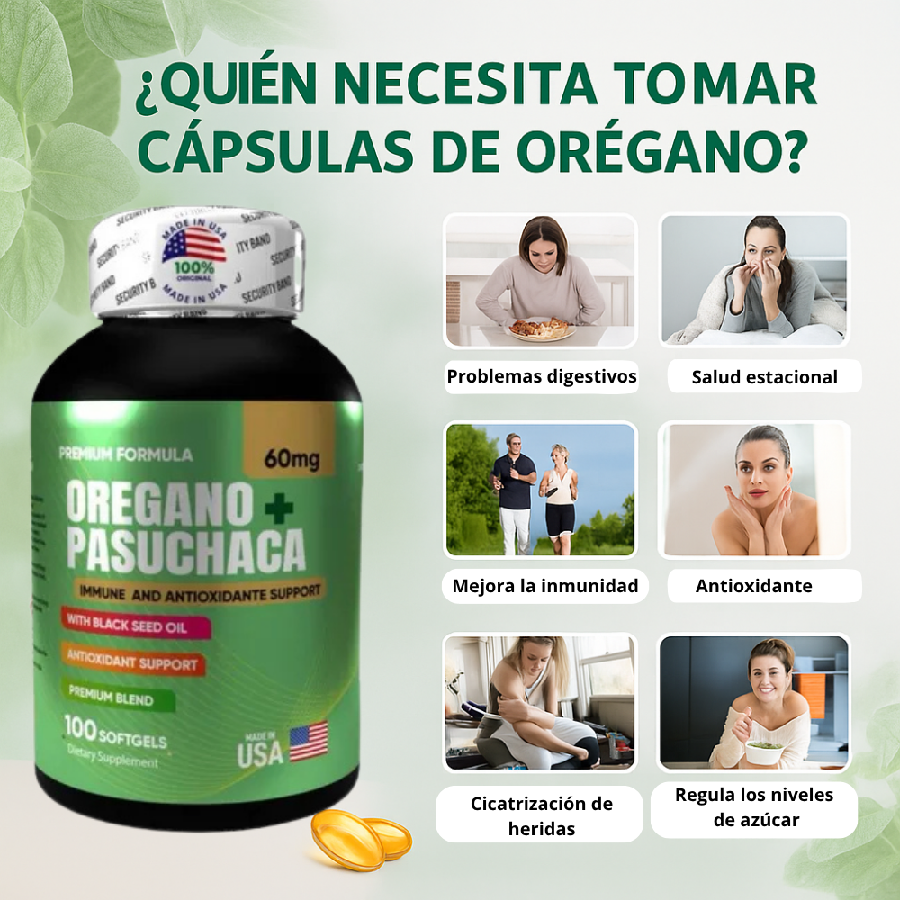 Orégano + Pasuchaca – Regula el Azúcar y mejora tu digestión